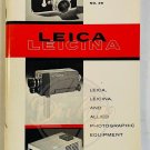LEICA DEALER CATALOG 36 Price Guide 1960s USA Vintage