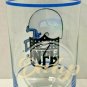 SEATTLE SEAHAWKS Mobil NFL Glass 8 oz Drinking Cup 1980s USA Vintage