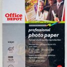 PROFESSIONAL PHOTO PAPER Office Depot 4x6 (50 Sheets) Sealed Box
