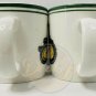 JOHN DEERE Mugs (2) 8 Ounce Coffee Tea Tractor Nothing Runs Like A Deere Gibson