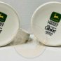 JOHN DEERE Mugs (2) 8 Ounce Coffee Tea Tractor Nothing Runs Like A Deere Gibson