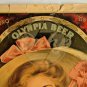 OLYMPIA BREWING COMPANY Lady 22x28 Poster Art Print 1970s Vintage