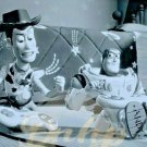 TOY STORY 2 Woody Buzz Lightyear 8x10 B&W (1 photo) 1999 Movie Promo Lobby Card