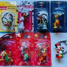 DISNEY EZ Light Up Minnie Goofy Pooh Piglet Holiday Ornaments Lot (8) Collection