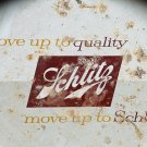 SCHLITZ BEER Move Up To Quality Metal Serving Tray 1950s USA Vintage