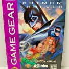 BATMAN FOREVER Sega Game Gear Acclaim Instruction Manual 1995 Japan Vintage