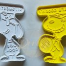 Peanuts SNOOPY JOE COOL Whats Cookin LOT (2) Cookie Cutters 1950s Vintage
