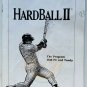 HARDBALL II Baseball Big Box Computer Game Manual Accolade 1980s USA Vintage