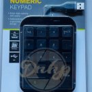 TARGUS Portable USB Numeric Black Keypad Full Size PC Mac Laptop Sealed