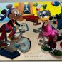 MINNIE MOUSE DAISY DUCK Workout Foil Postcard No Postmark NOS England Vintage