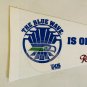 SEATTLE SEAHAWKS NFL Rainier Beer Blue Wave 18 Inch Pennant 1986 Vintage Taiwan