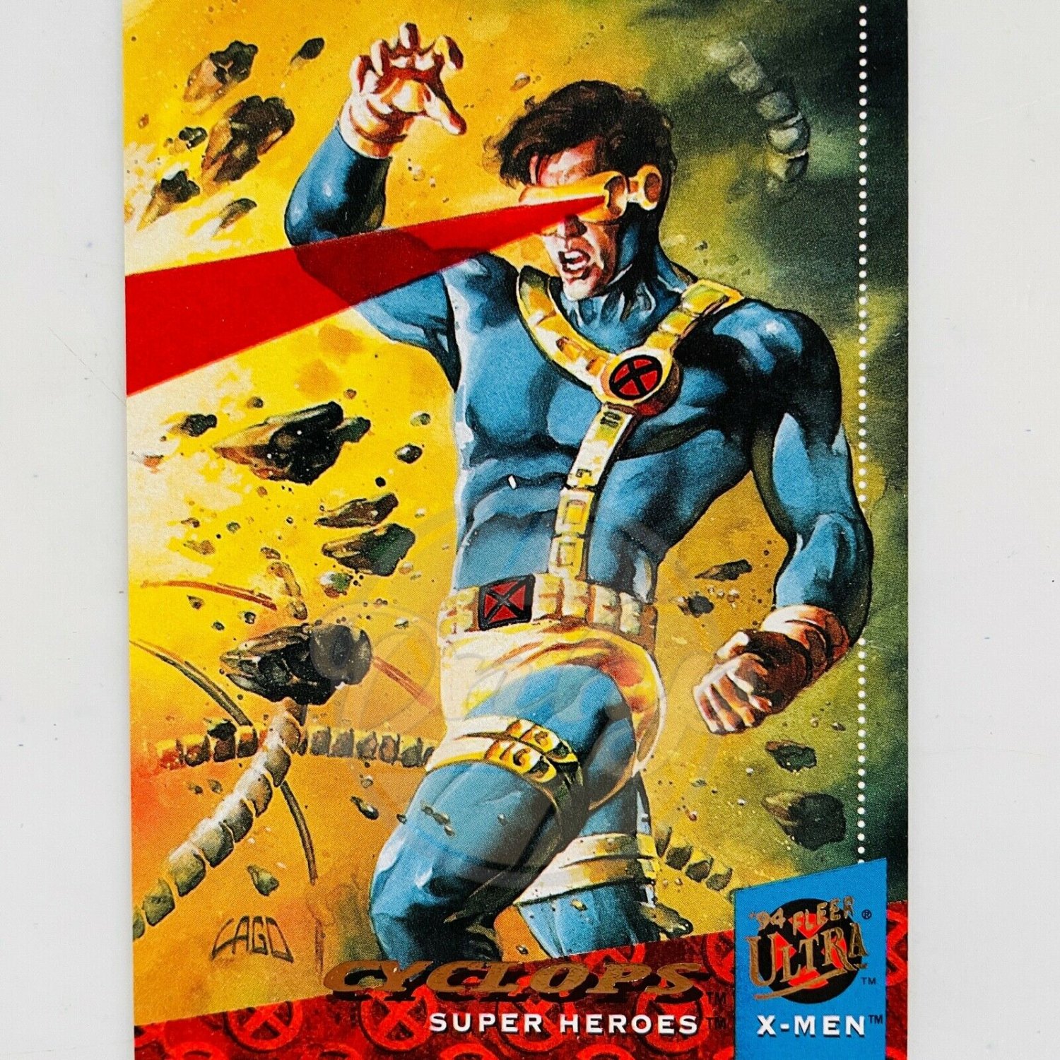 CYCLOPS Super Heroes 1 Marvel Comics Fleer Ultra Trading Card USA 1994