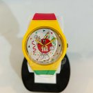 M&M 50th BIRTHDAY Red Green Yellow Anniversary Watch 35mm Japanese Quartz 1990