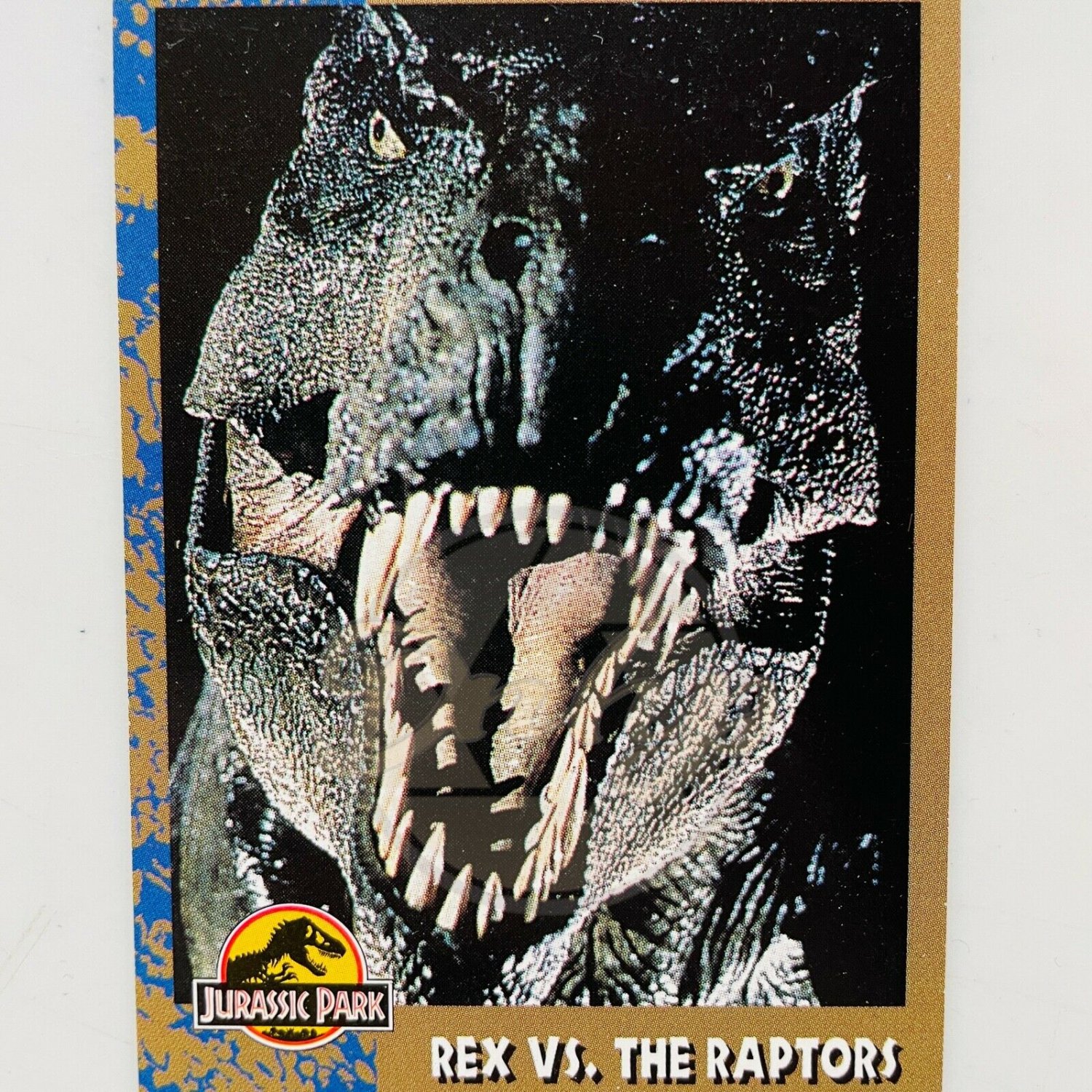 JURASSIC PARK T-Rex VS The Raptors 69 Topps Trading Card USA 1993