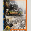 JURASSIC PARK T-Rex Stalking The Explorer 34 Topps Trading Card USA 1993