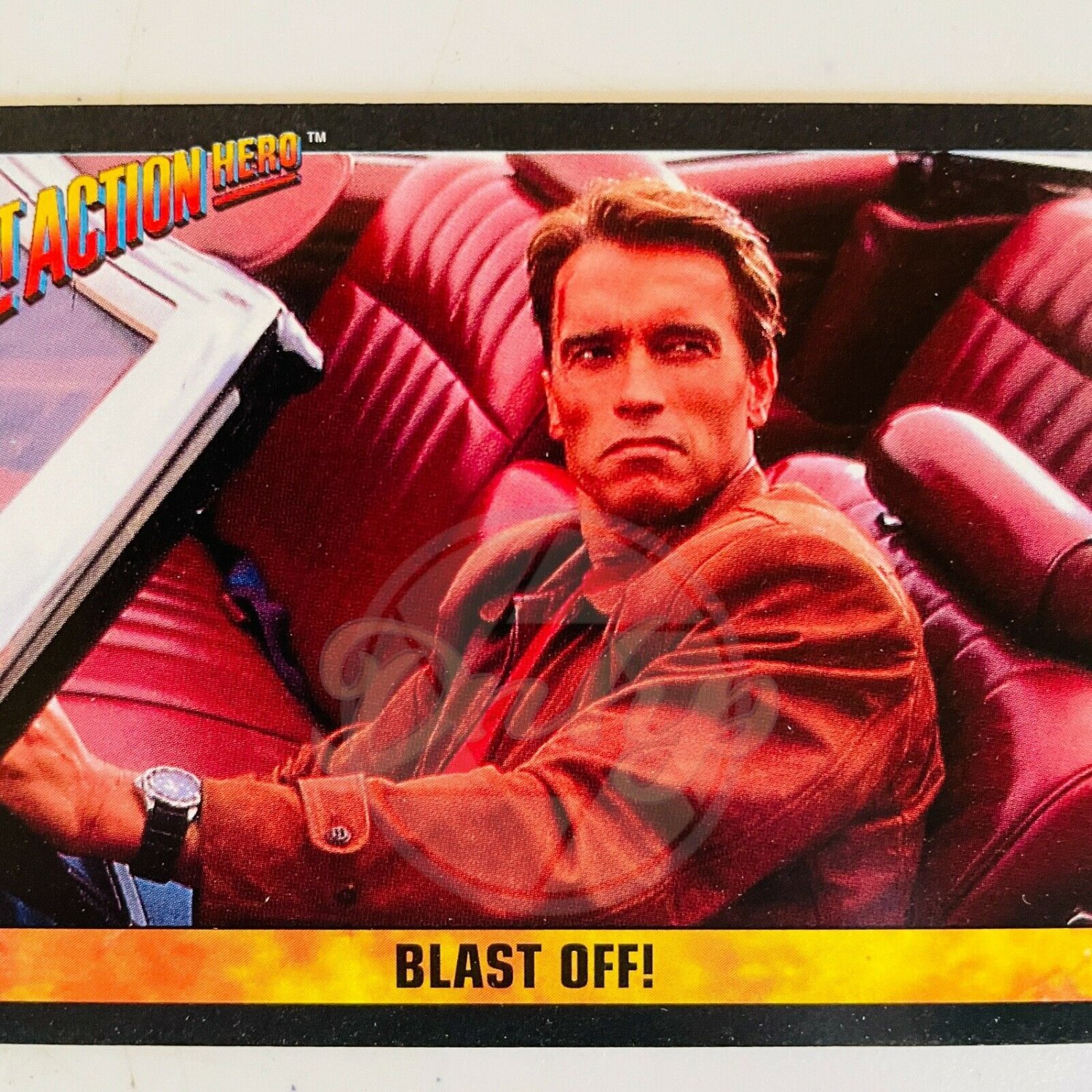 LAST ACTION HERO Schwarzenegger Blast Off 30 Topps Movie Trading Card USA 1993