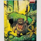 STAR WARS GALAXY Wicket Ewok William Stout 129 Topps Trading Card USA 1993