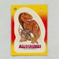 ALLOSAURUS Dinosaurs The Truth About 1 Topps Sticker Trading Card USA 1988