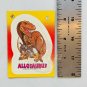 ALLOSAURUS Dinosaurs The Truth About 1 Topps Sticker Trading Card USA 1988