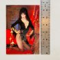 ELVIRA Kneeling By Candlelight Card Paper Moon Horror 1980s Vintage Canada 31
