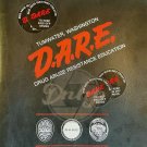 DARE Drug Education Tumwater School District Plastic Slim Spine Folder USA 1980s