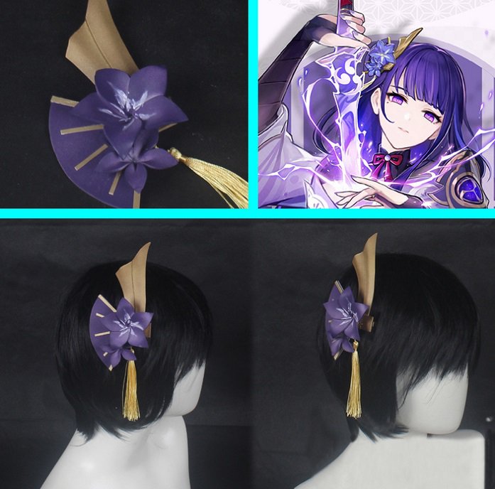 Genshin Impact Raiden Shogun Hairband Cosplay for Sale