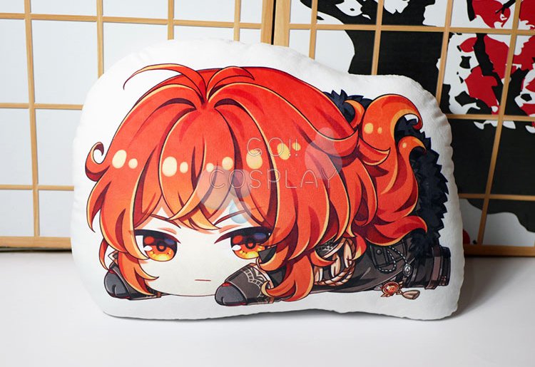 Genshin Impact Diluc Plush Pillow