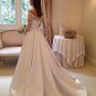 Vestido de Noiva Lace Wedding Dresses with Long Sleeves Off Shoulder Lace Appliq