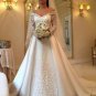 Vestido de Noiva Lace Wedding Dresses with Long Sleeves Off Shoulder Lace Appliq