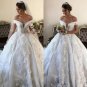Elegant Off The Shoulder Wedding Dresses Appliques Lace Plus Size Bridal Dress S