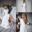 Wedding Dress Long Sleeves High Low Bridal Gowns Backless Elegant Vestido De Noi