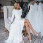 Wedding Dress Long Sleeves High Low Bridal Gowns Backless Elegant Vestido De Noi