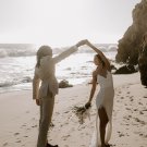 Simple Mermaid Lace Side Slit Beach Boho Wedding Dresses Bridal Gowns Simple Mermaid Lace Side Slit Beach Boho Wedding Dresses Bridal Gowns