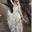 Simple Mermaid Lace Boho Wedding Dresses Bridal Gowns