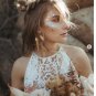 Simple Mermaid Lace Boho Wedding Dresses Bridal Gowns