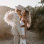 Simple Mermaid Lace Boho Cutout Wedding Dresses Bridal Gowns