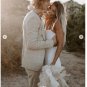 Simple Mermaid Lace Boho Cutout Wedding Dresses Bridal Gowns