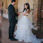 Pieces Beach Simple Sleeveless Bridal Dresses Bow Wedding Dresses