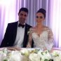 Simple But Elegant Detachable Train Lace Wedding Dresses Long Sleeve Tulle Merma