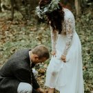 A Line Long Sleeve Lace Wedding Dresses Bridal Gowns A Line Long Sleeve Lace Wedding Dresses Bridal Gowns