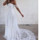 Bohemian Summer Beach Wedding Dresses Off The Shoulder Lace Boho Bridal Gowns Bohemian Summer Beach Wedding Dresses Off The Shoulder Lace Boho Bridal Gowns