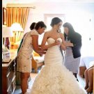 Luxury Trumpet Mermaid Wedding Dress Organza Bridal Gowns