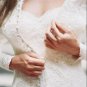 Vintage Lace Wedding Dresses Off Shoulder Long Sleeve Bridal Gowns