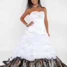 Camo Wedding Dresses Lace-up Sweetheart Appliques Bridal Gowns