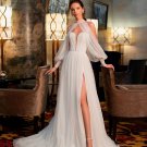 A-line Wedding Dresses Sweetheart Soft Tulle Sleeves Backless Lace up High Side Split Court Gown A-line Wedding Dresses Sweetheart Soft Tulle Sleeves Backless Lace up High Side Split Court Gown