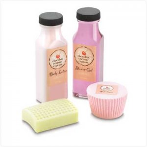  #38669 Choco Coconut Cupcake Bath Gift