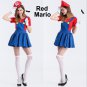 Women Super Mario Luigi Bros Cosplay Skirt Costume Fancy Dress Halloween Outfits
