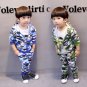 3PCS Baby Kid Toddler Boy Camouflage Hooded Jacket Tops Pants Outfit Clothes Set