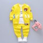 3PCS Baby Kid Toddler Boy Girl Cartoon Bear Jacket Tops Pants Outfit Clothes Set