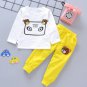 3PCS Baby Kid Toddler Boy Girl Cartoon Bear Jacket Tops Pants Outfit Clothes Set